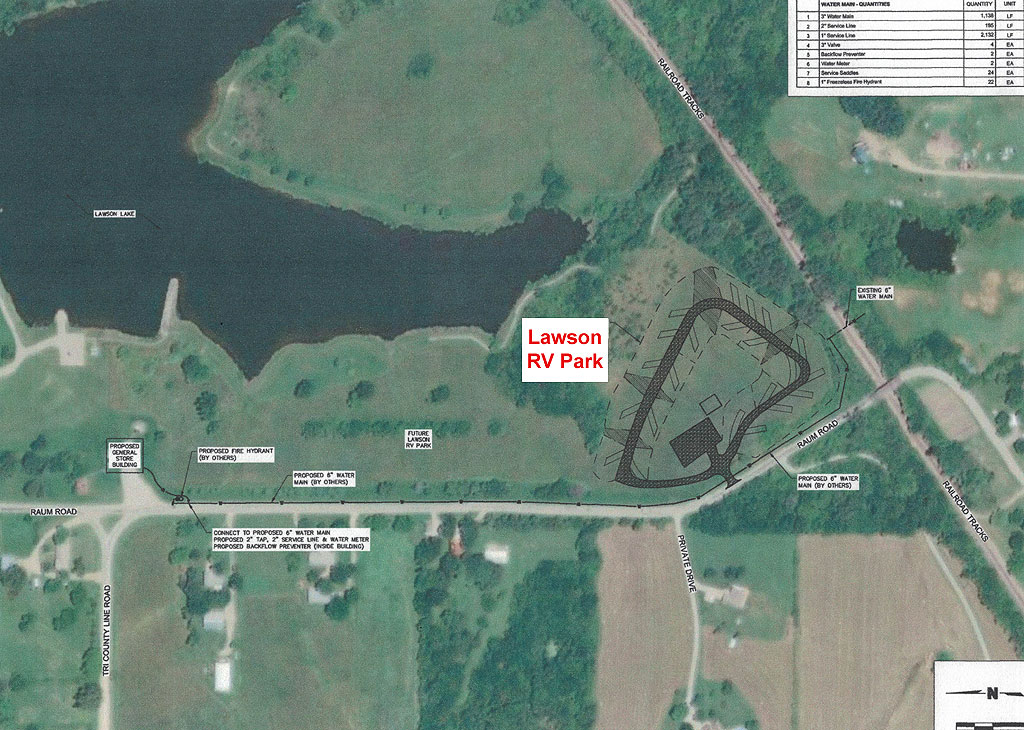 rvparksitemap City of Lawson Missouri